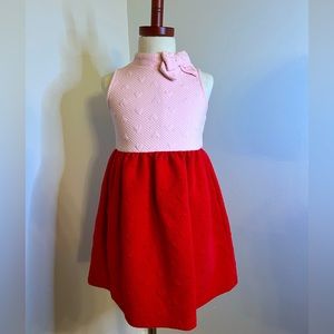 Janie and Jack size 4  red and pink dress